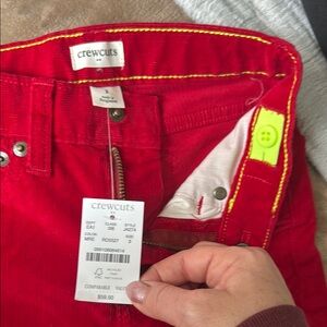 Crewcuts Corduroy Pants - snap closure & adjustable waist (Size 3)